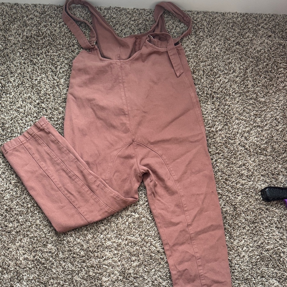 Wishlist Mauve Pink Straight Leg Jumpsuit Overalls